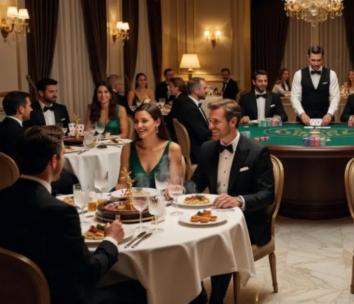Elegancki wieczór w restauracji Kravinostera z luksusową oprawą kasynową